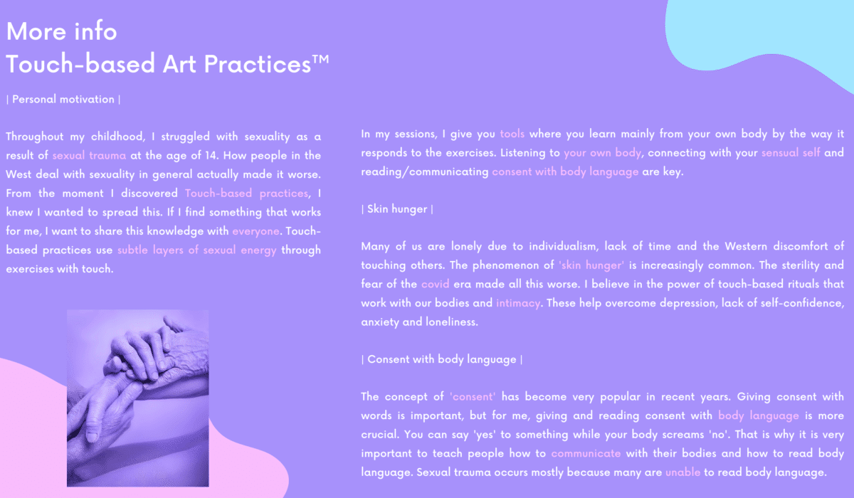 Touch-based Workshops